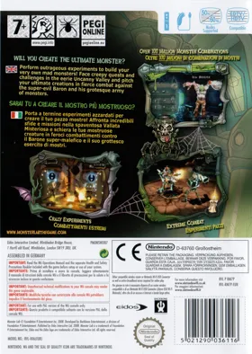 Monster Lab box cover back
